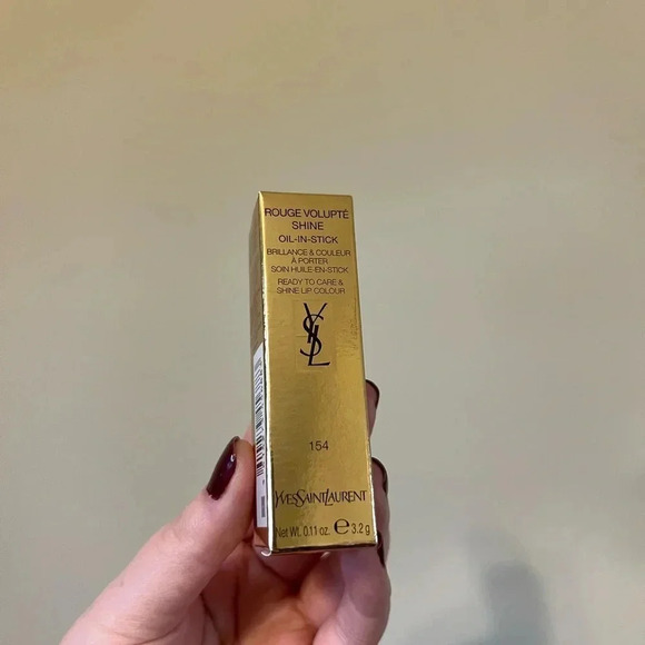 Yves Saint Laurent Other - Yves Saint Laurent (YSL) Rouge Volupte Shine Oil-In-Stick Lipstick - Shade 154